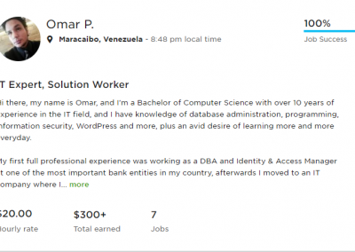 UpWork Profile