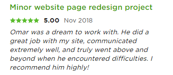Barbara Diggs - My 1st review Freelancing on UpWork